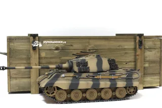 Радиоуправляемый танк инфракрасный Torro King Tiger 1/16 дым (для ИК боя) V3.0 2.4G RTR TR11510-CA-3.0 — фото 13
