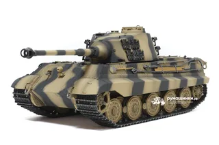 Радиоуправляемый танк инфракрасный Torro King Tiger 1/16 дым (для ИК боя) V3.0 2.4G RTR TR11510-CA-3.0 — фото 3