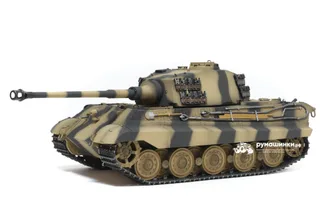 Танк Torro King Tiger 1/16, ВВ-пушка, дым, деревянная коробка V3.0 2.4G RTR TR11709-CA-3.0
