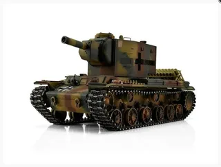 Радиоуправляемый танк Torro KV-2 1/16 ВВ-пушка, дым, зеленый V3.0 2.4G RTR TR11708-CA-3.0 — фото 5