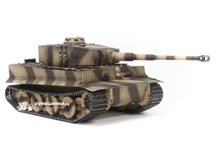 Танк на радиоуправлении Taigen 1/16 Tiger 1 (Германия, поздняя версия) дым V3 2.4G RTR TGAS3818-D3.0