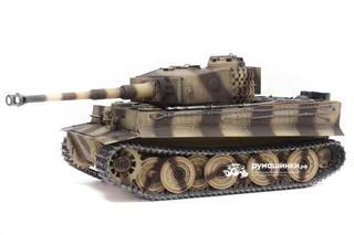 Танк на радиоуправлении Taigen 1/16 Tiger 1 (Германия, поздняя версия) дым V3 2.4G RTR TGAS3818-D3.0 — фото 3