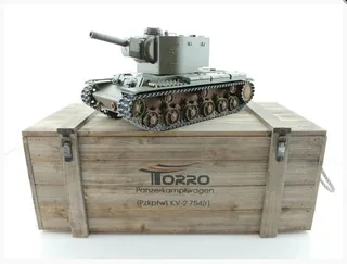 Танк Torro КВ-2 1/16 СССР, зеленый, ИК-пушка V3.0 2.4G RTR TR1112438786-3.0