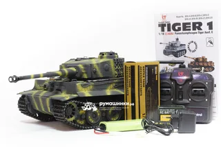 Радиоуправляемый танк Taigen 1/16 Tiger 1 (Германия, поздняя версия) (для ИК боя) V3 2.4G RTR окраска Тики TG3818-1DT-BTR-IR3.0 — фото 16