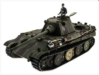 Танк на пульте управлении Taigen 1/16 Panther type F с ИК пушкой HC версия, башня на 360, подшипники в ред, V3 2.4G RTR TG3879-1FHC-IR3.0