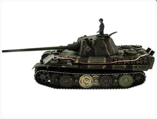 Танк на пульте управлении Taigen 1/16 Panther type F с ИК пушкой HC версия, башня на 360, подшипники в ред, V3 2.4G RTR TG3879-1FHC-IR3.0 — фото 13