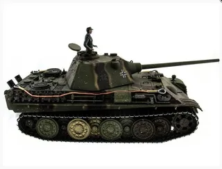 Танк на пульте управлении Taigen 1/16 Panther type F с ИК пушкой HC версия, башня на 360, подшипники в ред, V3 2.4G RTR TG3879-1FHC-IR3.0 — фото 9