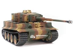Радиоуправляемый танк Taigen 1/16 Tiger 1 (Германия, средняя версия) откат ствола (для ИК боя) V3 2.4G RTR TGIF3818-E1-3.0 — фото 4
