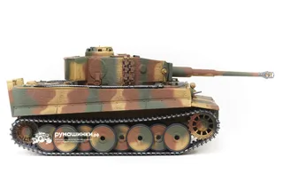 Радиоуправляемый танк Taigen 1/16 Tiger 1 (Германия, средняя версия) откат ствола (для ИК боя) V3 2.4G RTR TGIF3818-E1-3.0 — фото 6