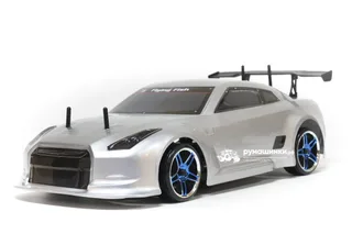 Радиоуправляемая модель для дрифта HSP Flying Fish 1 - 1:10 4WD - 94123/GTR 04 Nissan GTR Серебристый — фото 2