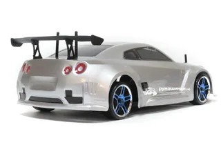 Радиоуправляемая модель для дрифта HSP Flying Fish 1 - 1:10 4WD - 94123/GTR 04 Nissan GTR Серебристый — фото 8