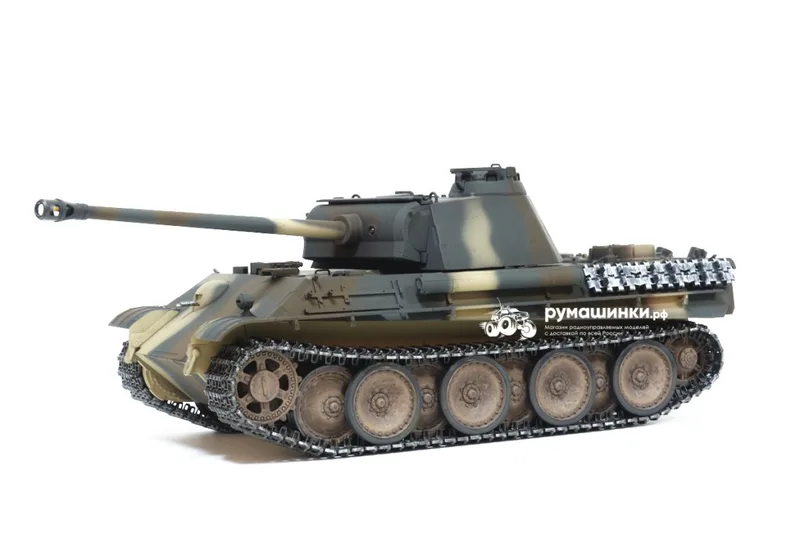 Танк радиоуправляемый Taigen 1/16 Panther type G (Германия) HC версия, башня на 360, подшипники в ред., V3 2.4G RTR TG3879-1GHC3.0