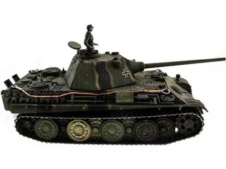 Радиоуправляемый танк пневматический Taigen 1/16 Panther type F (Германия) HC версия, башня на 360, подшипники в ред., V3 2.4G RTR TG3879-1FHC3.0 — фото 6