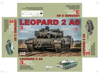 Набор для сборки радиоуправляемого танка Taigen 1/16 Leopard 2 A6 (Германия) METAL EDITION KIT 3 IN 1 TG3889-B-KIT
