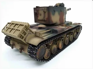 Радиоуправляемый танк Torro KV-2 1/16 зеленый, ИК-пушка (для ИК боя) V3.0 2.4G RTR TR1212438786-3.0 — фото 4
