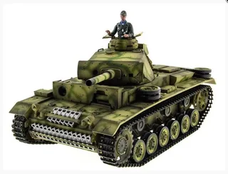 Танк для боя Taigen 1/16 Panzerkampfwagen III (Германия) HC (для ИК танкового боя) V3 2.4G RTR TG3848-1HC-IR3.0