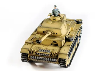 Радиоуправляемая модель танка Taigen 1/16 Panzerkampfwagen III (Германия) дым, свет (для ИК боя) V3 2.4G RTR пустыня TG3848-BD-IR3.0 — фото 21