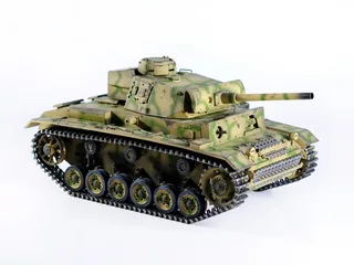 Радиоуправляемый танк Taigen 1/16 Panzerkampfwagen III (Германия) дым, свет (для ИК боя) V3 2.4G RTR камуфляж TG3848-BC-IR3.0 — фото 16