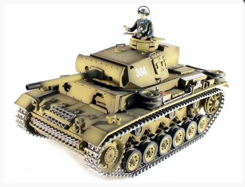Радиоуправляемый пневматический танк Taigen 1/16 Panzerkampfwagen III (Германия) HC V3 2.4G RTR TG3848-1HC3.0