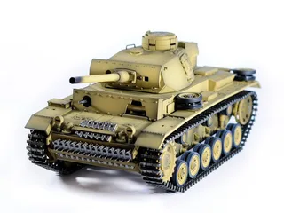 Радиоуправляемый танк Taigen 1/16 Panzerkampfwagen III (Германия) дым, свет V3 2.4G RTR пустыня TG3848-BD3.0 — фото 6