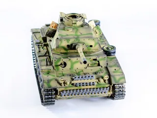 Радиоуправляемый танк пневматический Taigen 1/16 Panzerkampfwagen III (Германия) дым, свет V3 2.4G RTR камуфляж TG3848-BC3.0 — фото 18