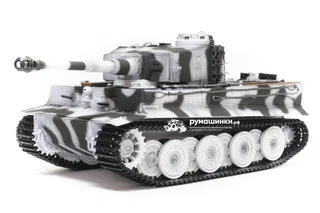 Радиоуправляемая модель Taigen 1/16 Tiger 1 (Германия, поздняя версия) (для ИК боя) V3 2.4G RTR зимний камуфляж TG3818-BS-IR3.0 — фото 3