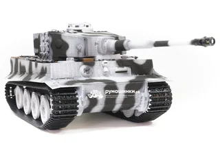 Радиоуправляемая модель Taigen 1/16 Tiger 1 (Германия, поздняя версия) (для ИК боя) V3 2.4G RTR зимний камуфляж TG3818-BS-IR3.0 — фото 4