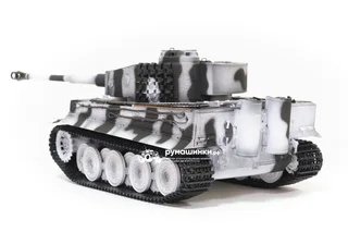 Радиоуправляемая модель Taigen 1/16 Tiger 1 (Германия, поздняя версия) (для ИК боя) V3 2.4G RTR зимний камуфляж TG3818-BS-IR3.0 — фото 8