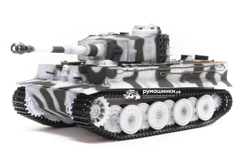 Радиоуправляемый танк Taigen 1/16 Tiger 1 (Германия, поздняя версия) V3 2.4G RTR зимний камуфляж TG3818-BS3.0