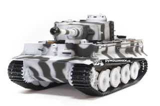 Радиоуправляемый танк Taigen 1/16 Tiger 1 (Германия, поздняя версия) V3 2.4G RTR зимний камуфляж TG3818-BS3.0 — фото 2