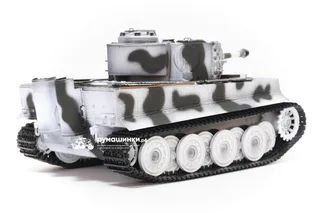 Радиоуправляемый танк Taigen 1/16 Tiger 1 (Германия, поздняя версия) V3 2.4G RTR зимний камуфляж TG3818-BS3.0 — фото 6