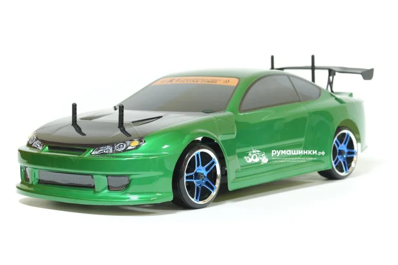 Радиоуправляемая модель для дрифта HSP Flying Fish 1 - 1:10 4WD Кузов Nissan Silvia 94123/12363 GREEN