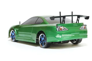 Радиоуправляемая модель для дрифта HSP Flying Fish 1 - 1:10 4WD Кузов Nissan Silvia 94123/12363 GREEN — фото 10