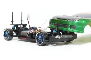 Радиоуправляемая модель для дрифта HSP Flying Fish 1 - 1:10 4WD Кузов Nissan Silvia 94123/12363 GREEN — фото 11