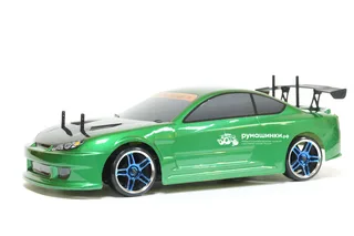 Радиоуправляемая модель для дрифта HSP Flying Fish 1 - 1:10 4WD Кузов Nissan Silvia 94123/12363 GREEN — фото 2