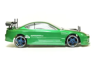 Радиоуправляемая модель для дрифта HSP Flying Fish 1 - 1:10 4WD Кузов Nissan Silvia 94123/12363 GREEN — фото 7