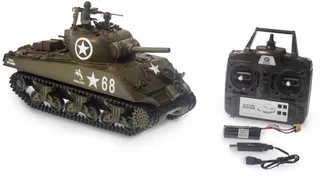Радиоуправляемый танк Heng Long M4A3 Sherman V7.0 масштаб 1:16 RTR 2.4GHz - 3898-1 V7.0 — фото 6