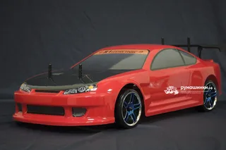 Радиоуправляемая модель для дрифта HSP Flying Fish 1 - 1:10 4WD Кузов Nissan Silvia 94123/12363 RED — фото 11