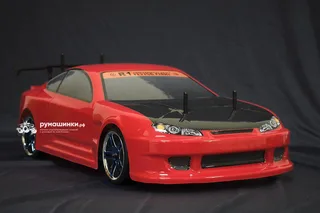 Радиоуправляемая модель для дрифта HSP Flying Fish 1 - 1:10 4WD Кузов Nissan Silvia 94123/12363 RED — фото 12