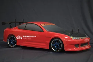Радиоуправляемая модель для дрифта HSP Flying Fish 1 - 1:10 4WD Кузов Nissan Silvia 94123/12363 RED — фото 13