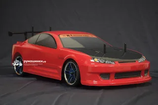 Радиоуправляемая модель для дрифта HSP Flying Fish 1 - 1:10 4WD Кузов Nissan Silvia 94123/12363 RED — фото 16