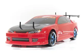 Радиоуправляемая модель для дрифта HSP Flying Fish 1 - 1:10 4WD Кузов Nissan Silvia 94123/12363 RED — фото 3
