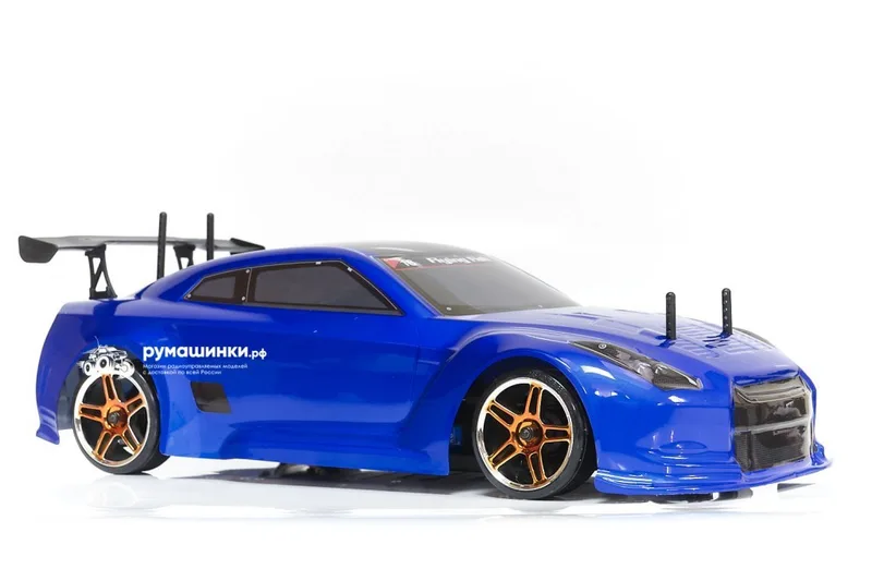 Радиоуправляемая машина для дрифта HSP Flying Fish 1 - 1:10 4WD кузов Nissan R35 GTR 94123/GTR BL