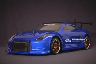 Радиоуправляемая машина для дрифта HSP Flying Fish 1 - 1:10 4WD кузов Nissan R35 GTR 94123/GTR BL — фото 15