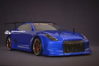 Радиоуправляемая машина для дрифта HSP Flying Fish 1 - 1:10 4WD кузов Nissan R35 GTR 94123/GTR BL — фото 17