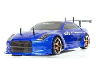 Радиоуправляемая машина для дрифта HSP Flying Fish 1 - 1:10 4WD кузов Nissan R35 GTR 94123/GTR BL — фото 3
