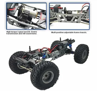Радиоуправляемый краулер HSP RGT ROCK HAMMER РК-4 Waterproof 4WD RTR масштаб 1:10 2.4G — фото 4