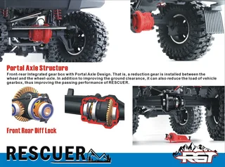 Радиоуправляемый модель для трофи RGT LC76 RESCUER 4WD ARR масштаб 1:10 2.4G — фото 24