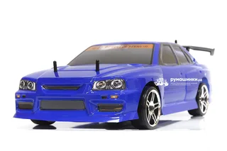 Радиоуправляемая машина для дрифта HSP Flying Fish 1 - 1:10 4WD Кузов Nissan Skyline R34 94123/12330 Blue — фото 3
