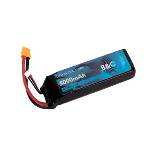 Аккумулятор LiPo B&C - 7.4v 5000mAh 50C (2S, Softcase, разъём T-Plug) B&C-5000-2S-50-S — фото 2